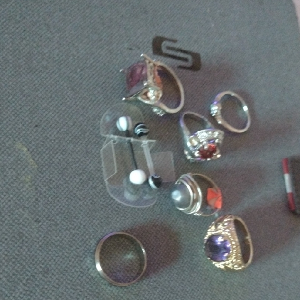 Elegant Assorted Rings with Gemstones